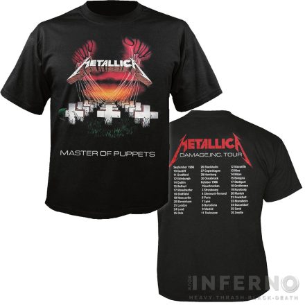 Metallica - Master of puppets European Tour '86 póló