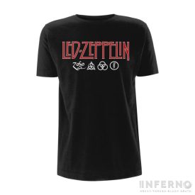 Led Zeppelin - Logo & symbols póló