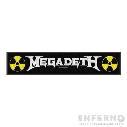 Megadeth logo szövött felvarró