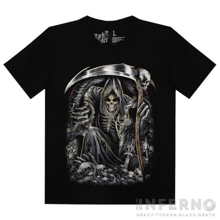 Grim Reaper & Skulls - Kaszás póló