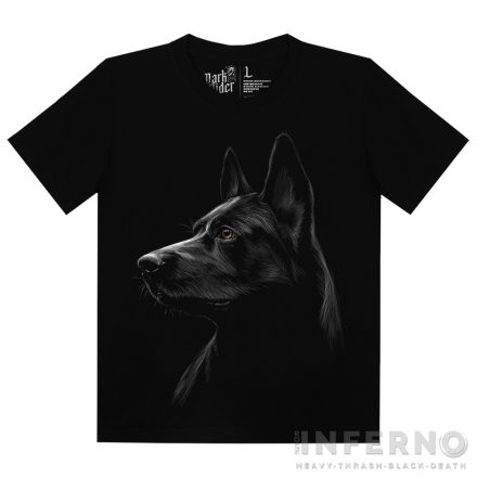 Black german shepherd - németjuhász kutyás póló