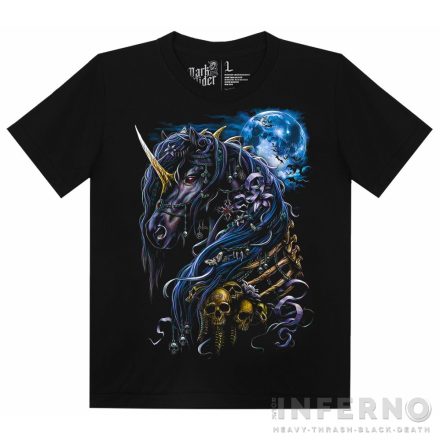 Dark Unicorn - Fantasy koponyás póló