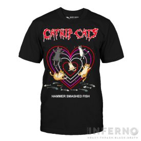 Happy Daemon - Catnip Cats - Hammer Smashed Fish póló