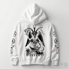 Baphomet - kapucnis pulóver (fehér)