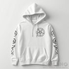 Baphomet - kapucnis pulóver (fehér)