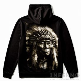 Chief - Indiános kapucnis pulóver
