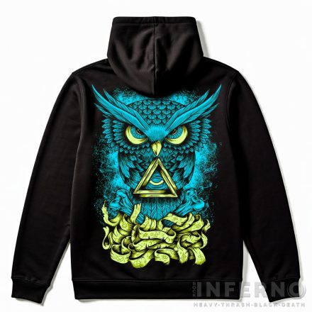 Blue Owl - baglyos kapucnis pulóver