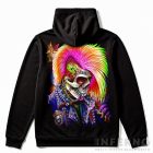 Psychobilly Skeleton - Koponyás kapucnis pulóver