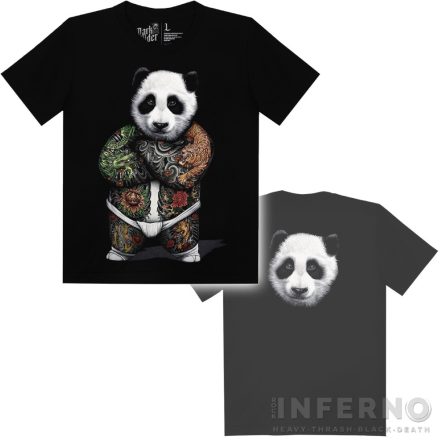Wrestler panda - pandás gyerek póló