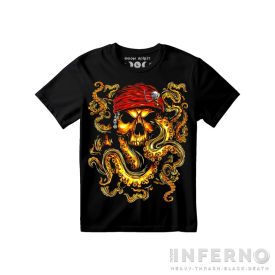 Octopus skull - kalóz koponyás gyerek póló