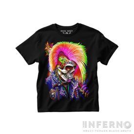 Psychobilly Skeleton - koponyás gyerek póló