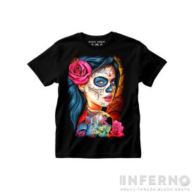 La Catrina In Blue - Día de Muertos gyerek póló