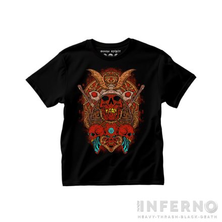 Samurai mask koponyás gyerek póló