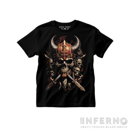 Viking skull & swords - Nordic fantasy gyerek póló