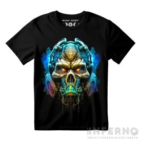 Gasmask skull - koponyás póló