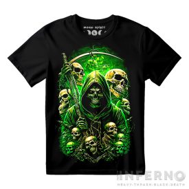 Green catacomb - koponyás póló