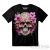 Sugar skull flowers - koponyás póló