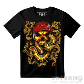 Octopus skull - kalóz koponyás póló