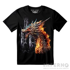 Flaming Dragon - sárkányos póló