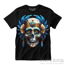 Skull & flower - koponyás póló