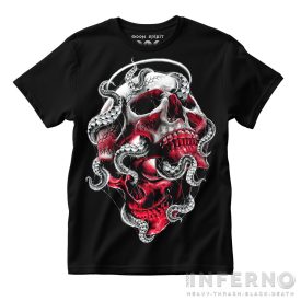 Octopus & Skulls - koponyás póló