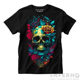 Engraved skull - koponyás póló