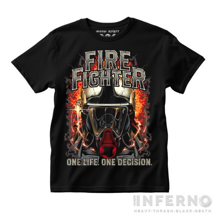 Fire Fighter in flames póló