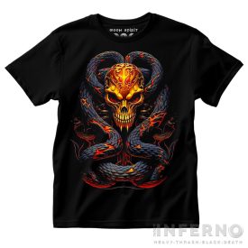 Snakes & Skull - koponyás póló