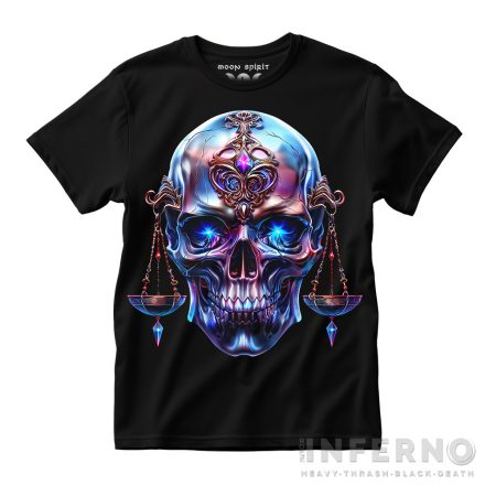 Libra skull - zodiákus póló