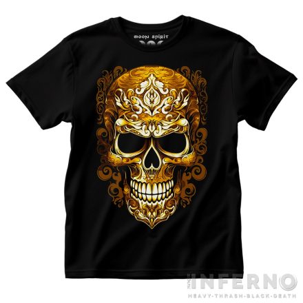 Gold skull - koponyás póló