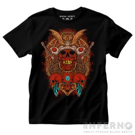 Samurai mask koponyás póló