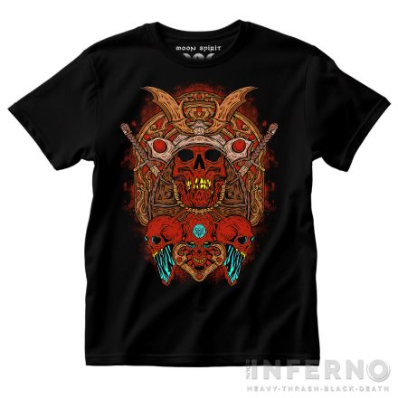 Samurai mask koponyás póló