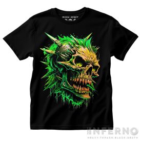 Green skull - koponyás póló