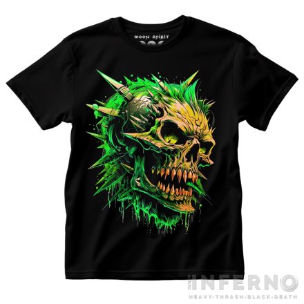 Green skull - koponyás póló