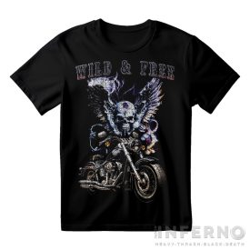 Wild & Free vintage - Motoros póló