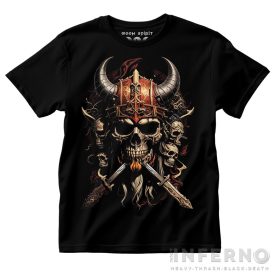 Viking Skull & Swords - Nordic Fantasy póló