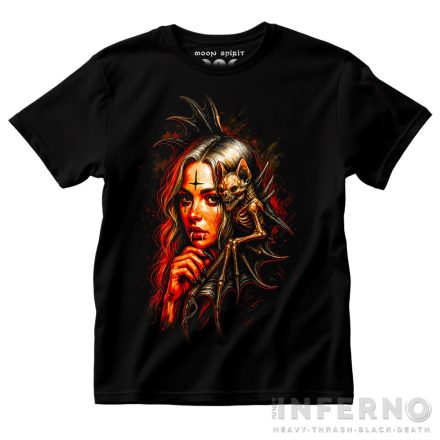 Bat & vampire girl - horror póló