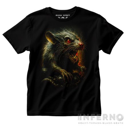 Crazy rat - patkányos horror póló