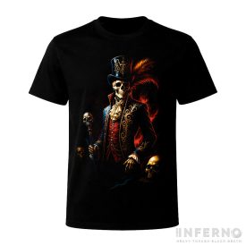 Skeleton portrait - koponyás póló