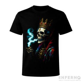Skeleton king - koponyás póló