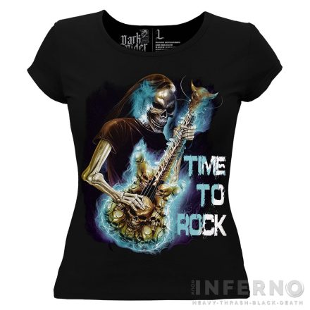 Time to Rock - Koponyás női póló