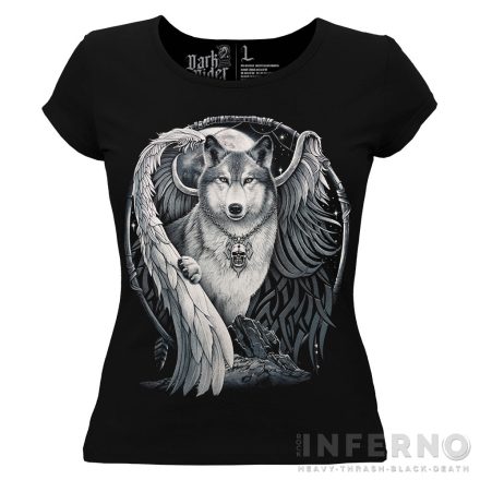 Winged Wolf - Farkasos fantasy női póló