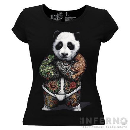 Wrestler panda - pandás női póló