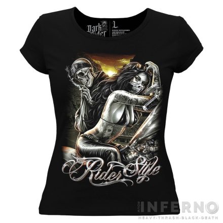 Rider style - motoros női póló