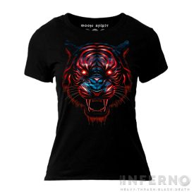 Flaming Tiger - tigrises női póló