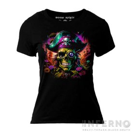 Pirate skull - kalóz koponyás női póló