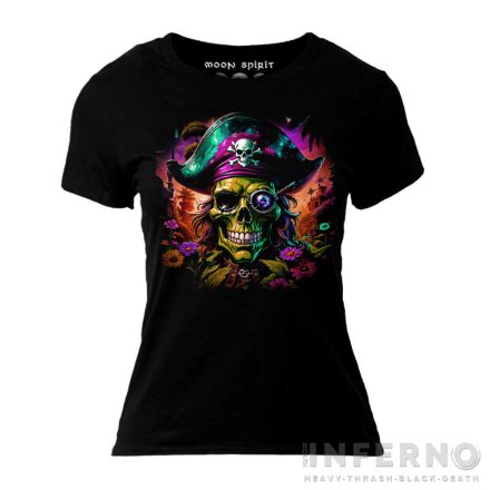 Pirate skull - kalóz koponyás női póló