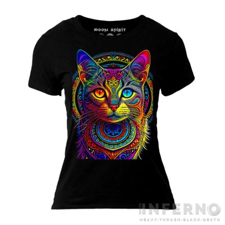 Cat art - macskás női póló