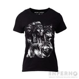 Chief & Wolves - Indiános női póló