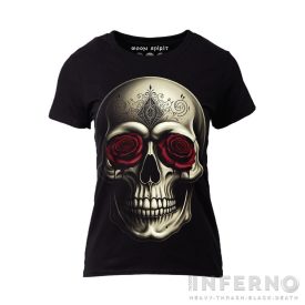 Skull and Roses - Koponyás női póló